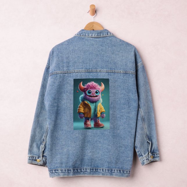 "Virtual Essence: Wearable Artistry – Unveiling Hy Denim Jacket (Hangar)