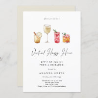 Virtual Happy Hour Cocktail Party Social Distance