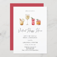 Virtual Happy Hour Cocktail Party Social Distance