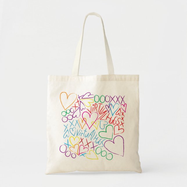 Virtual Hugs All Around Tote Bag (Front)
