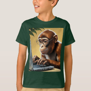 Virtual Jungle Call Monkey T-Shirt