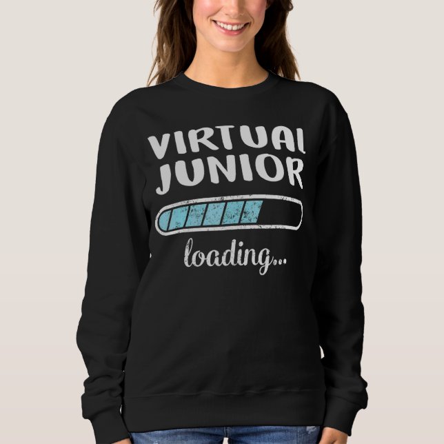 Virtual Junior Loading Family Friends Humour Trend Sweatshirt (Front)