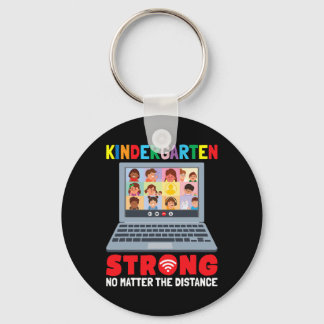 Virtual Kindergarten Fun 100 Days of School Teache Keychain