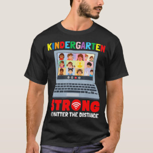 Virtual Kindergarten Funny 100 Days of School Teac T-Shirt