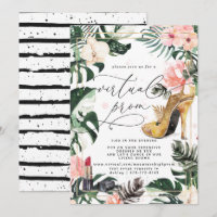 Virtual Prom Party | Exotic Tropical Monstera