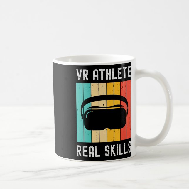 Virtual Reality Athlete Geek Gamer Retro Vr Gaming Coffee Mug (Right)