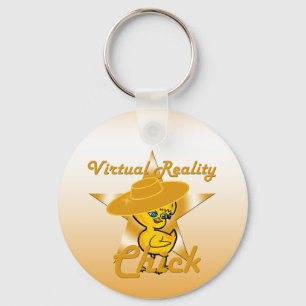 Virtual Reality Chick #10 Keychain