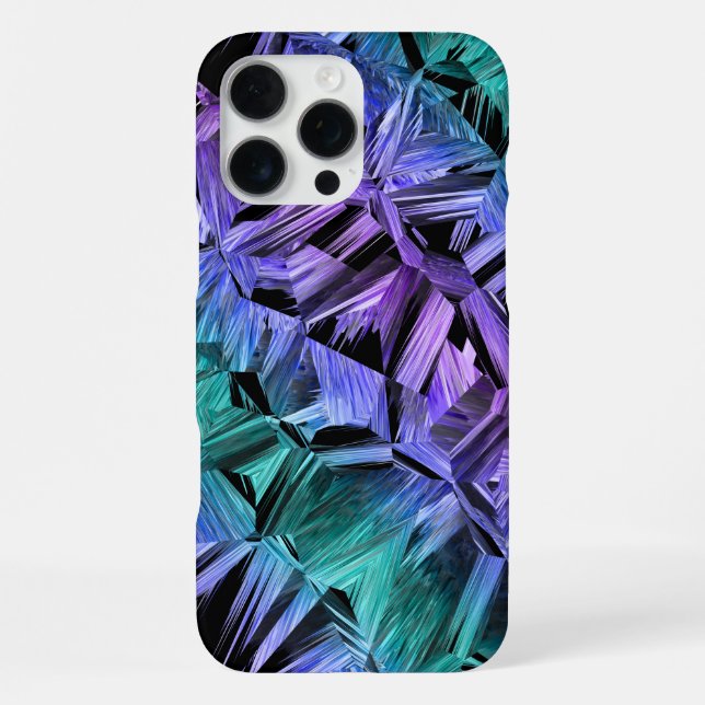 virtual reality, dark crystal gradient : iPhone case (Back)