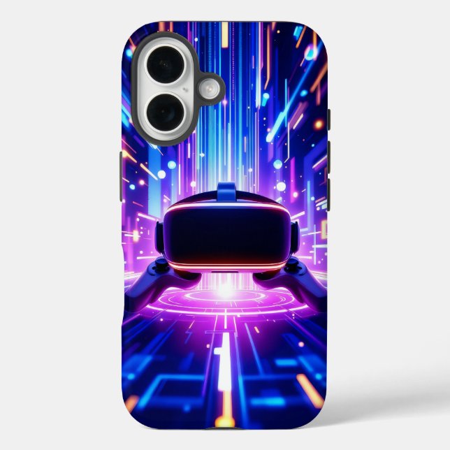 Virtual reality gaming environment floating  Case-Mate iPhone case (Back)