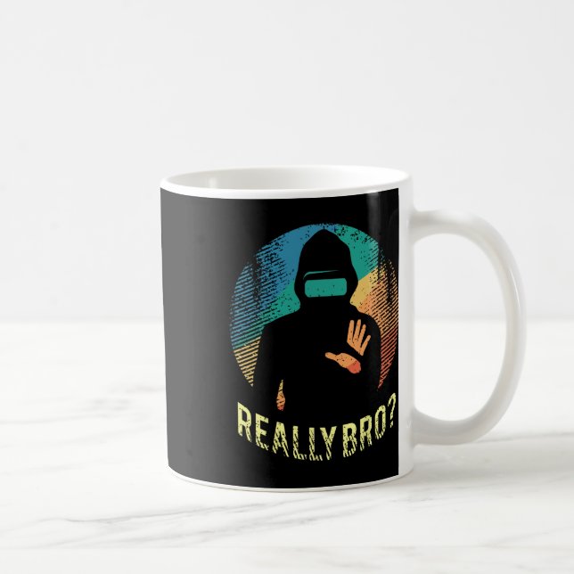 Virtual Reality Graphic Retro Distressed Art For A Coffee Mug (Right)