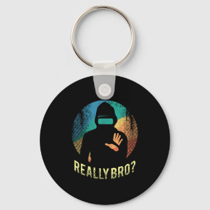Virtual Reality Graphic Retro Distressed Art For A Keychain