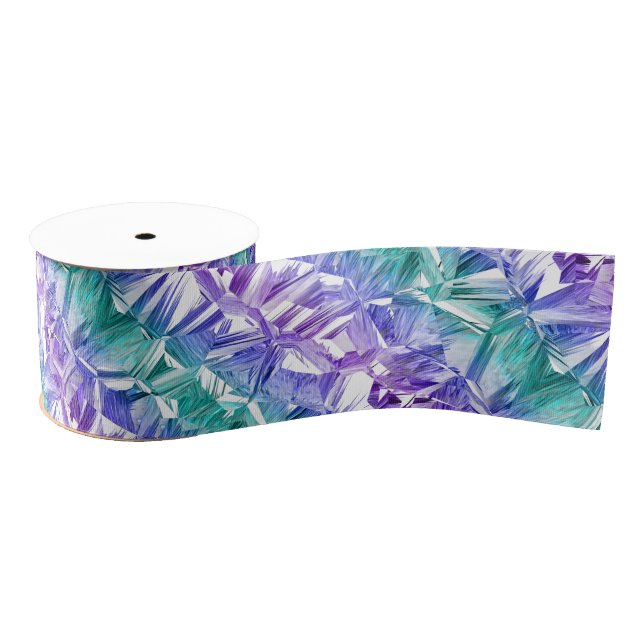 virtual reality inverted, pale crystal gradient : grosgrain ribbon (Spool)