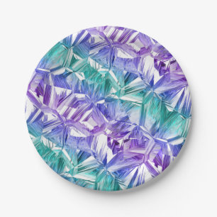 virtual reality on white : paper plate