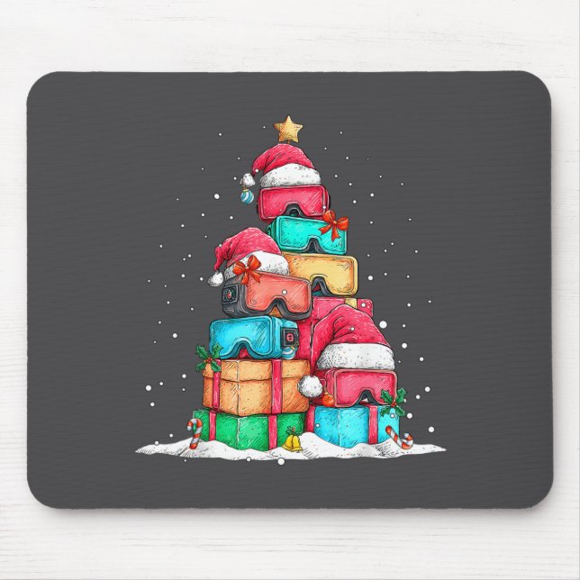 Virtual Reality Vr Gles Le Gaming Old School Gamer Mouse Pad (Front)