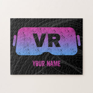 Virtual Reality VR Vintage Gamer Video Glasses Jigsaw Puzzle