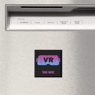 Virtual Reality VR Vintage Gamer Video Glasses Magnet