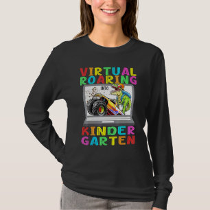Virtual Roaring Kindergarten Dinosaur T Rex Back t T-Shirt