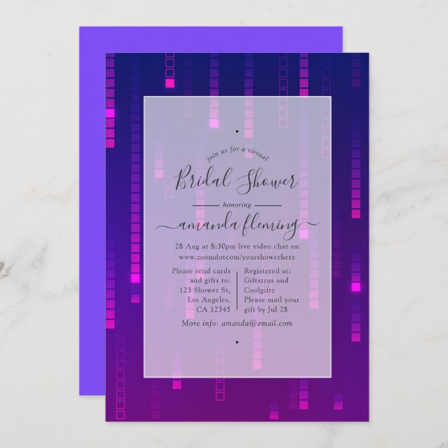 Virtual Shower Invitation (Front/Back)