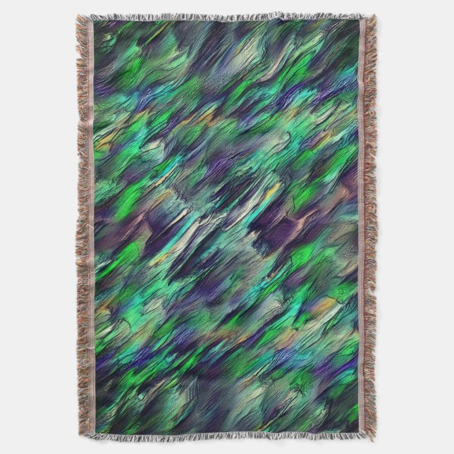 Virtual stalactite or image layers destroyed throw blanket (Front Vertical)