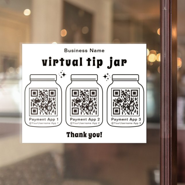 Virtual Tip Jar with 3 QR Code (Creator Uploaded)