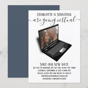 Virtual Wedding Save The Date Photo