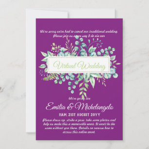 Virtual Wedding Video Chat Live Streaming Invites