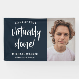 virtually done graduation announcement  banner