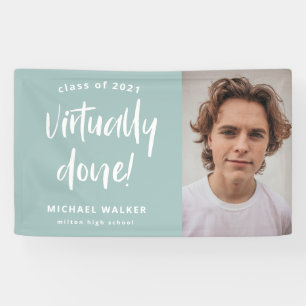 virtually done graduation announcement banner