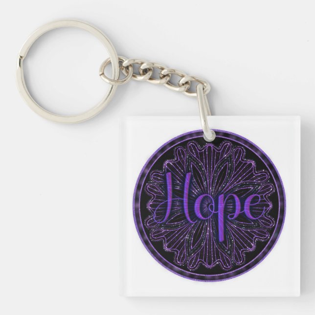 Virtue Hope Mandala Keychain (Front)