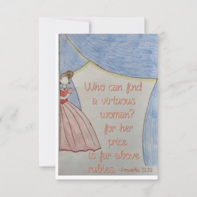 Virtuous Woman Thank you Card (Front)