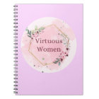 .Virtuous Women Scripture with Watercolor Flowers