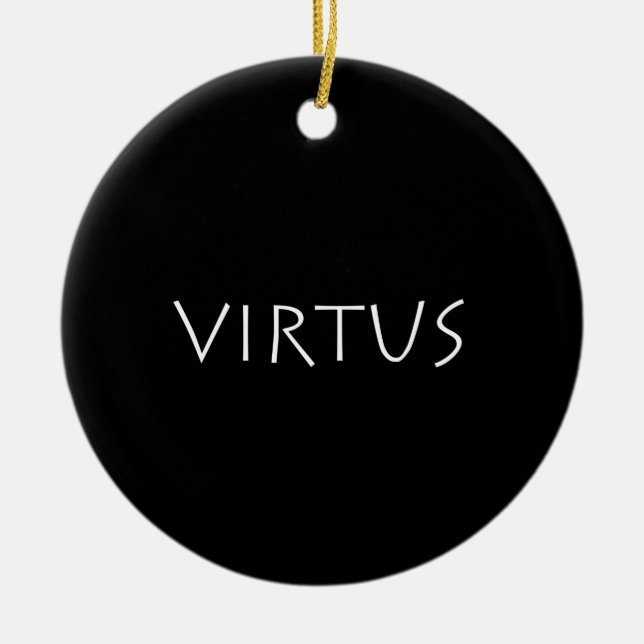 Virtus Ceramic Ornament (Front)