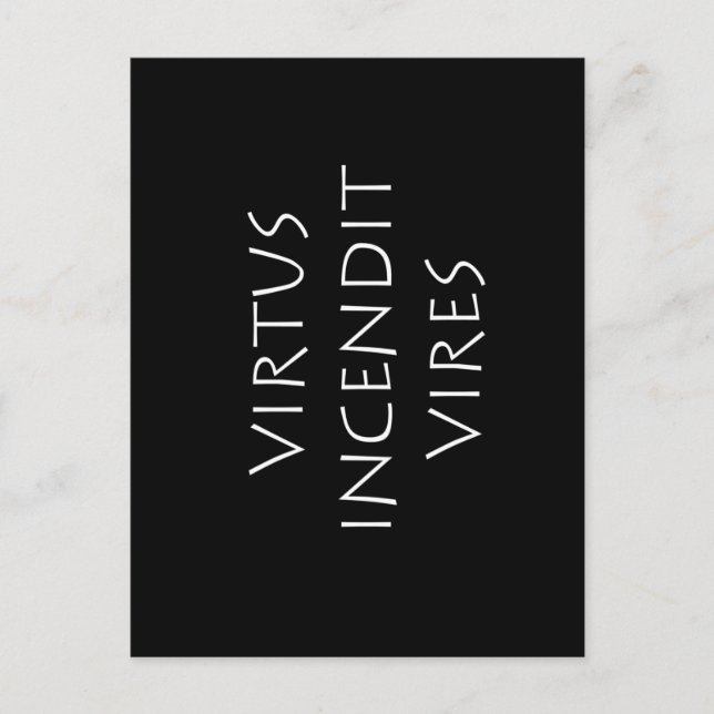 Virtus incendit vires postcard (Front)