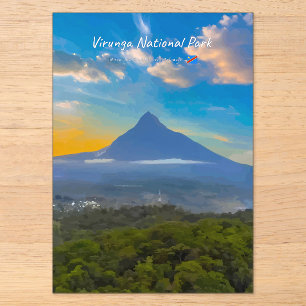 Virunga National Park, DR Congo - Volcano Acrylic Invitations