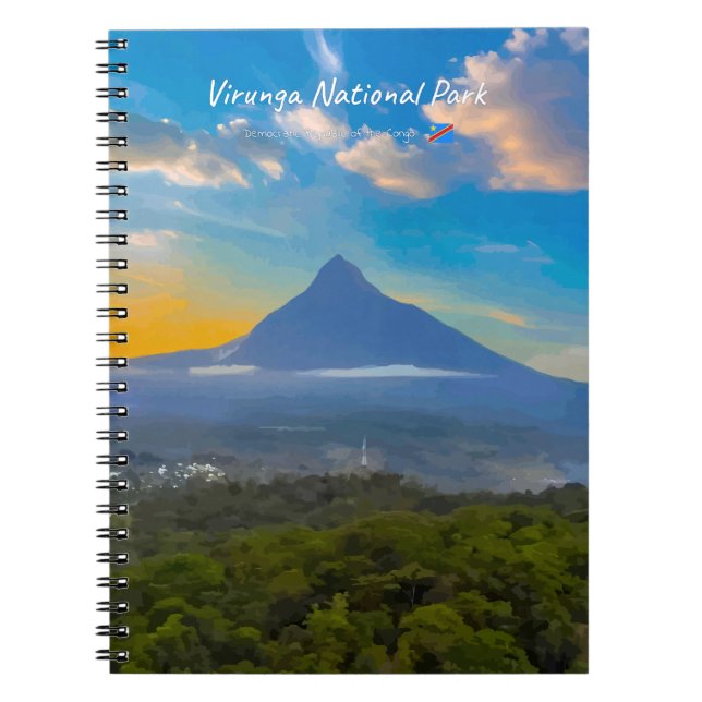 Virunga National Park, DR Congo - Volcano Notebook (Front)