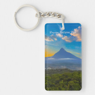 Virunga National Park, DR Congo - Volcano Slim Keychain