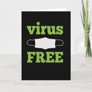 Virus Free - Corona Awareness Design Card