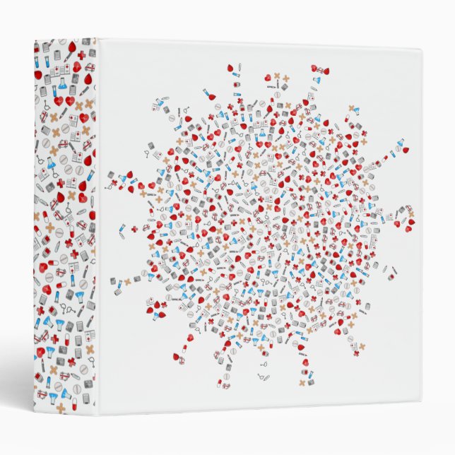 Virus Medical Graphic Design Binder (Front/Spine)