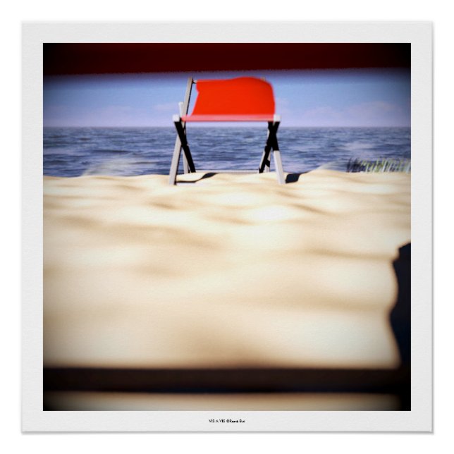 VIS A 3D Computer ART Digital Realism Poster (Devant)