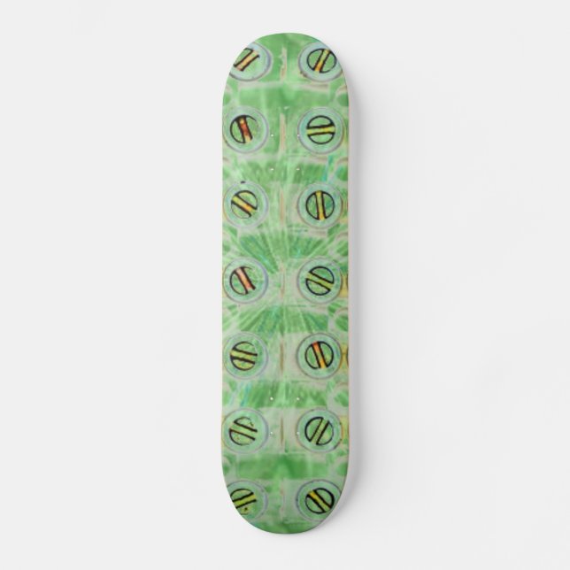 Vis vert Peacock Skateboard (Recto)