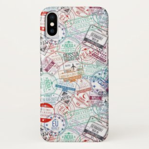 visa stamps iphone case