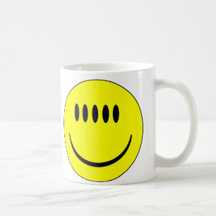 visage avec cinq yeux drôle Mug