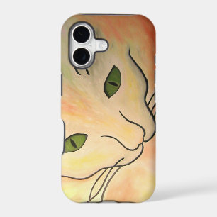 Visage de chat abstrait