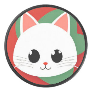 Visage de chat de dessin animé mignon avec design