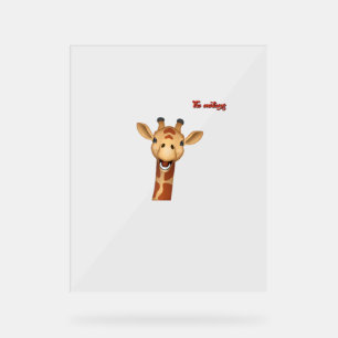 visage de girafe enthousiaste emoji