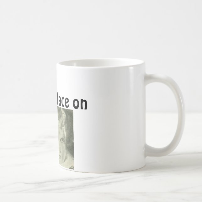 Visage de jeu sur la tasse de café de citation (Droite)