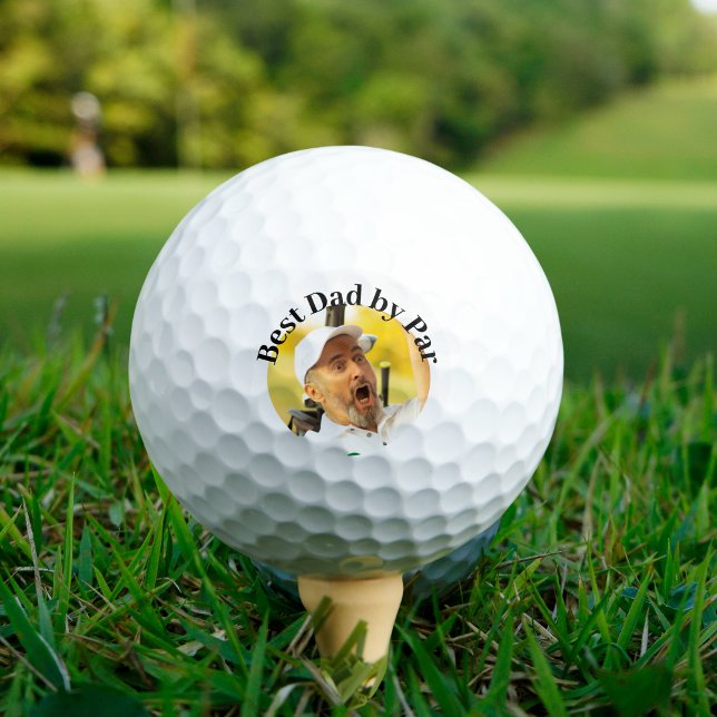 Visage de la balle de golf drôle cadeau papa (Créateur téléchargé)