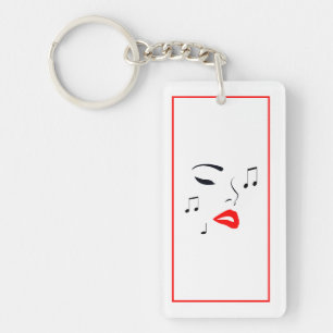 Visage de musique féminine