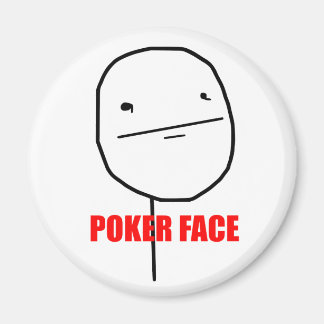 Visage de poker - Magnet