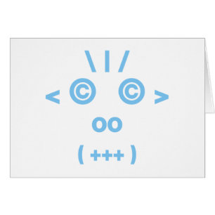 Visage de singe (bleu)